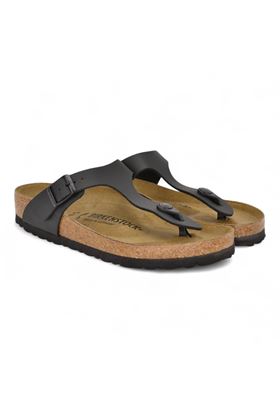Ciabatta Birkenstock Gizeh colore nero. BIRKENSTOCK- | GIZEH BLACK BIRKO FLOR-NERO